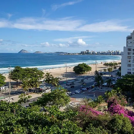 Confortavel 01 Quarto Vista Panoramica Mar Río de Janeiro Exterior foto
